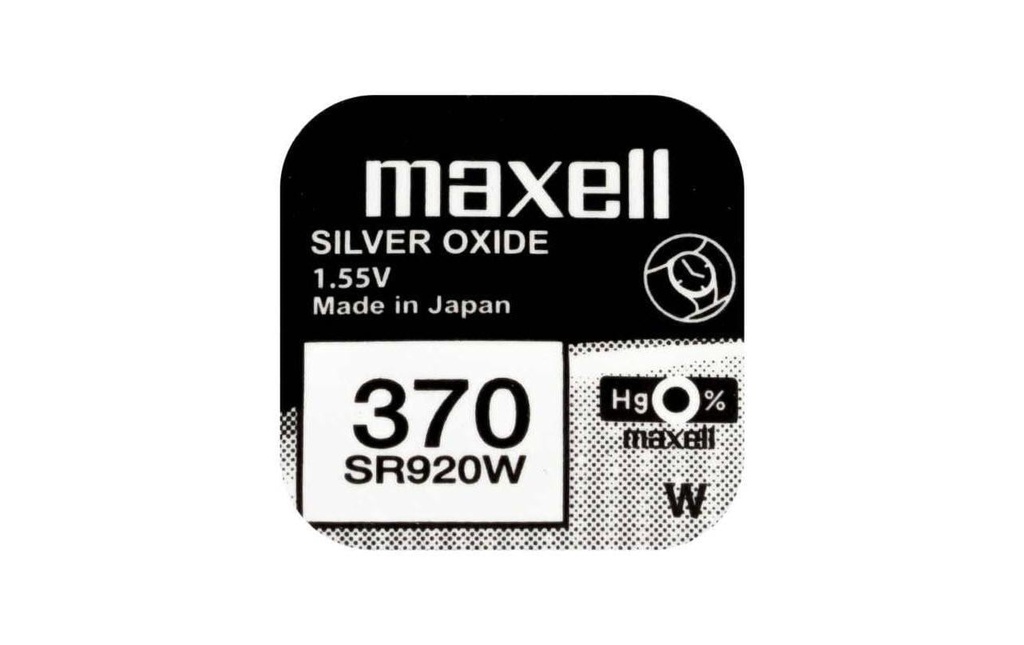 Maxell Europe LTD. Pile bouton 370 SR920W , 10 Pièce/s