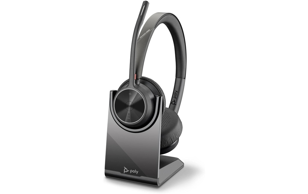 HP Casque avec micro Poly Voyager 4320 MS Duo USB-C, avec station de charge