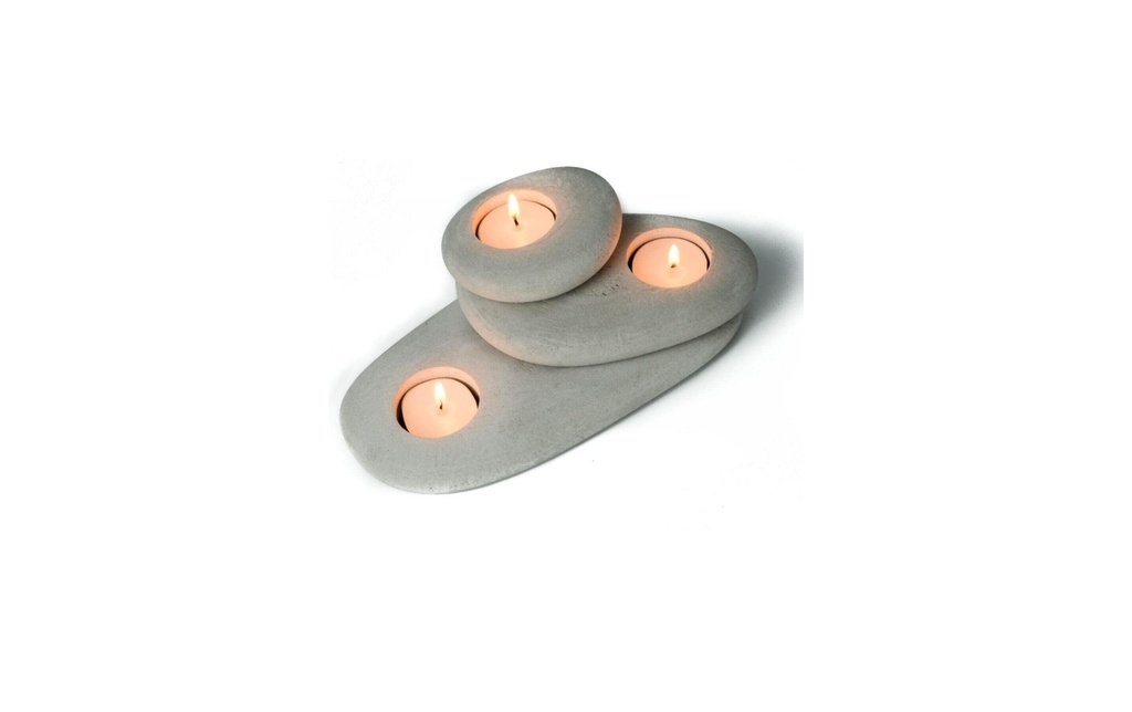 Wallxpert Chandelier Set de 3 pièces, Gris