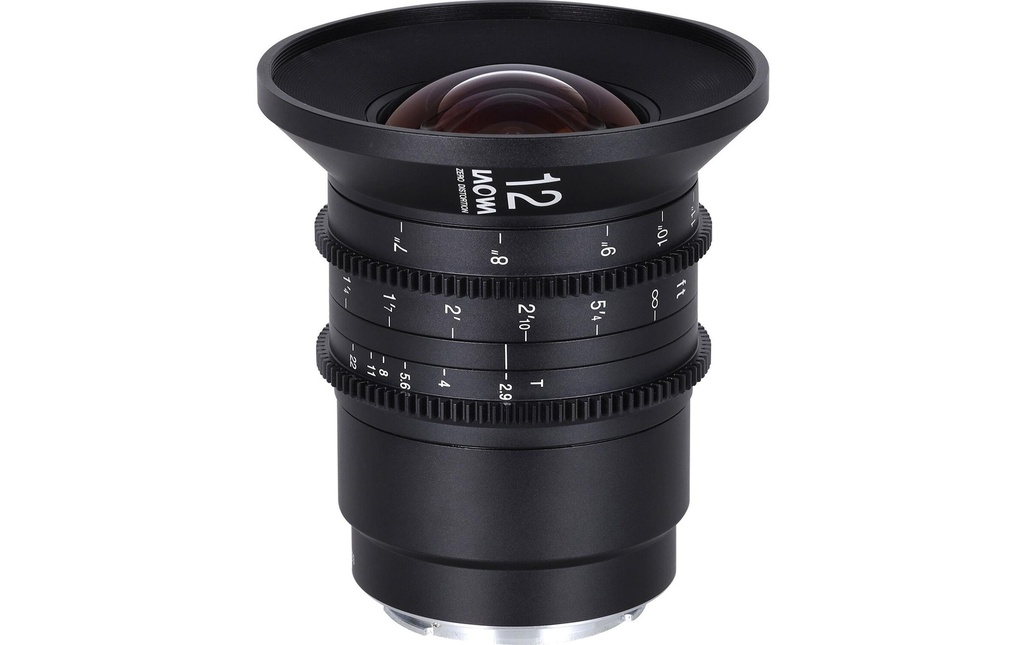 Laowa Longueur focale fixe 12 mm T/2.9 Zero-D Cine (Feet) – Canon RF