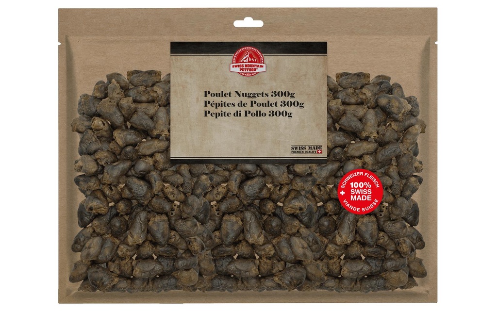 Swiss Mountain Petfood Articles à mâcher Poulet Nuggets, 300 g