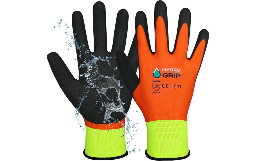 ACE Gant de travail HydroGrip 2 paires 07/S Taille: S, Orange