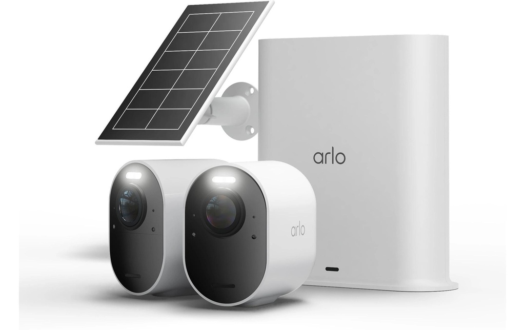Arlo Kits de surveillance Ultra 3 4K UHD & Solar Panel 2 pièces