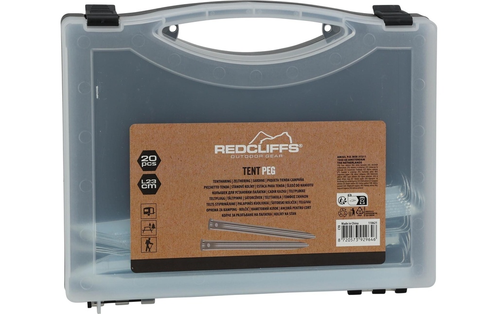 FTM Piquets en acier Set sols souples, 20 pièces
