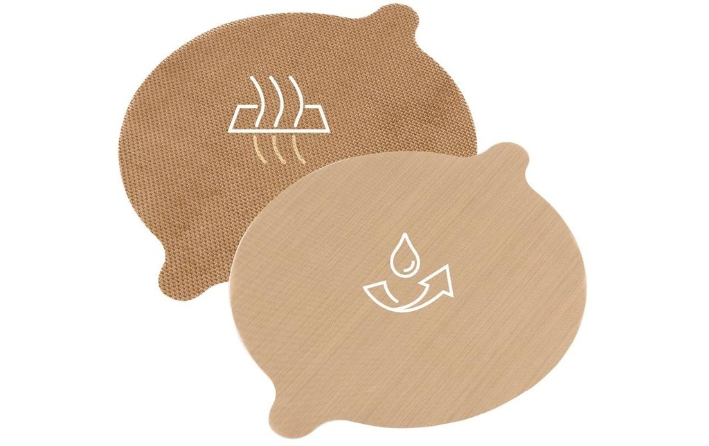 EASYmaxx Feuille de cuisson permanente rond 2 pièces