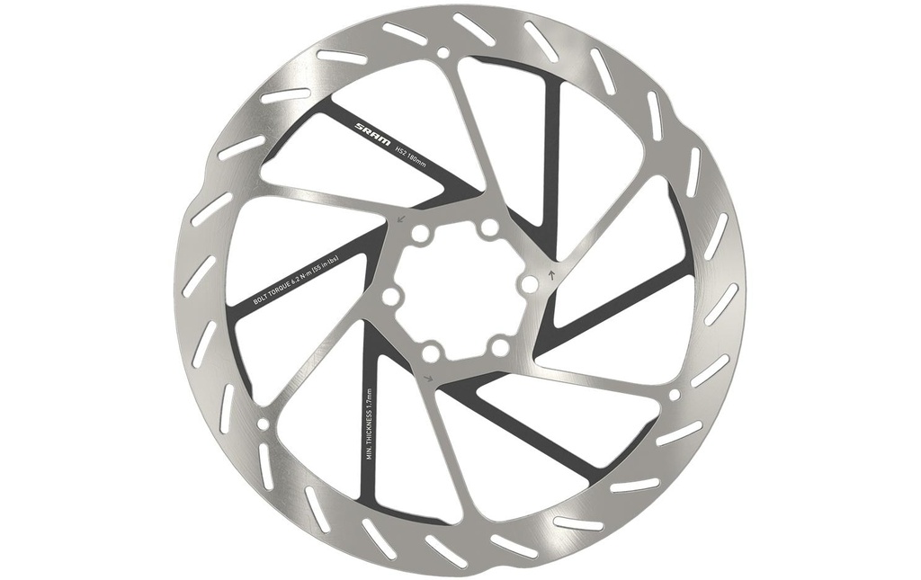 Sram Disque de frein HS2 (Ø 180 mm) 6-bolt arrondi