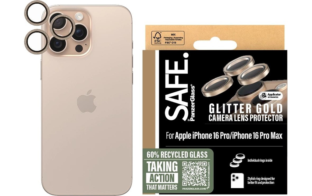 SAFE. Lens Protector iPhone 16 Pro / 16 Pro Max Or