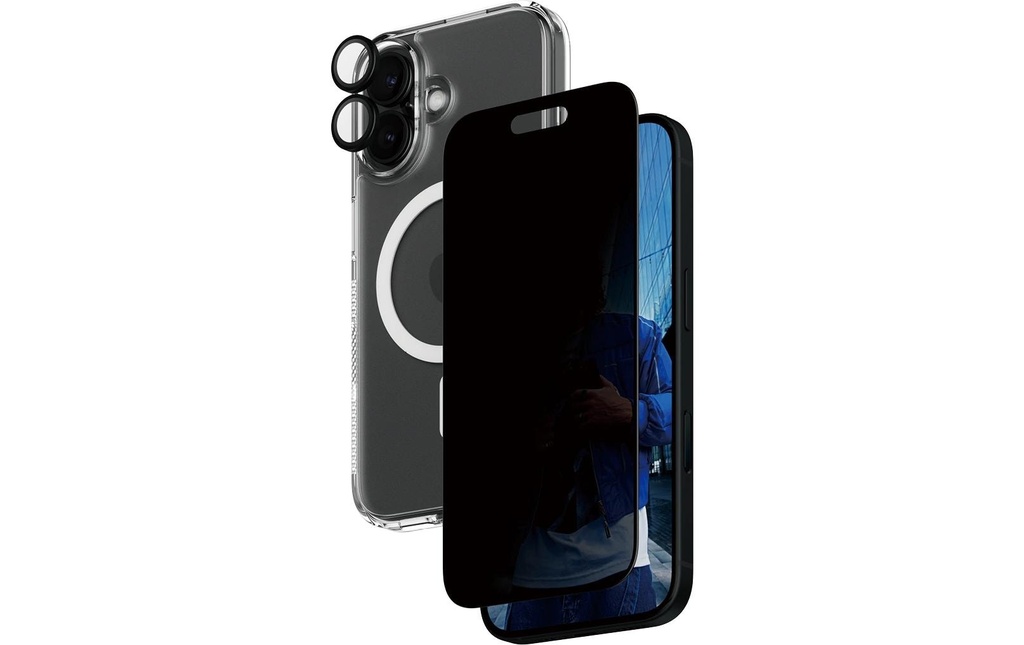 CARE Protection d’écran 3-in-1 Privacy iPhone 16