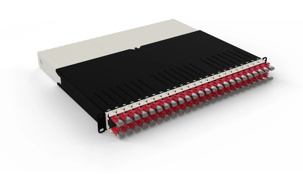 Patchbox patchbox.one / 8RU / Cat 6A, STP, 0.8 m, Rouge