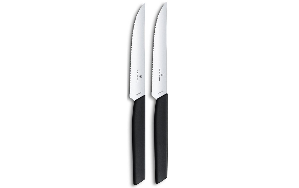 Victorinox Kits de couteaux à steak Swiss Modern 2 Pièce/s, Noir