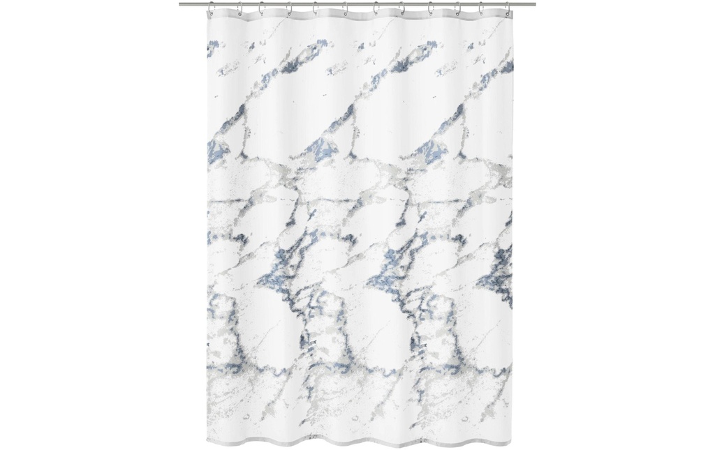 Kleine Wolke Rideau de douche Marbre 180 x 200 cm, Gris