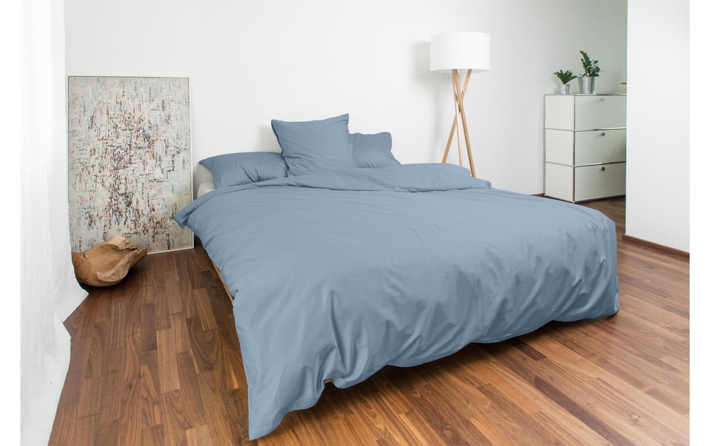 Nobilium Taie d’oreiller Lino 65 x 100 cm, bleu