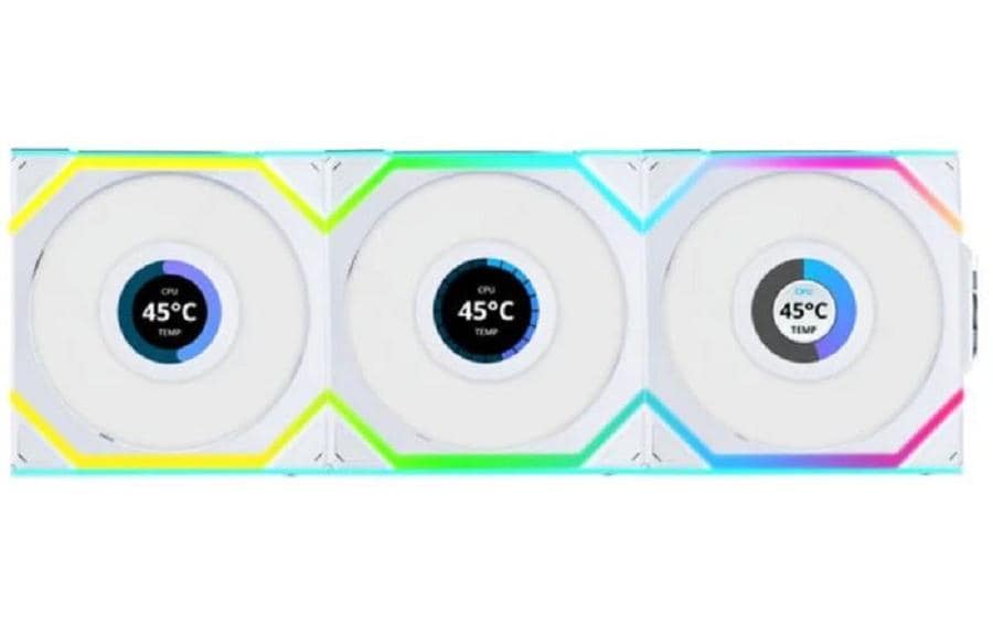 Lian Li Ventilateur PC UNI FAN SL 120 Pack de 3 lames inversées