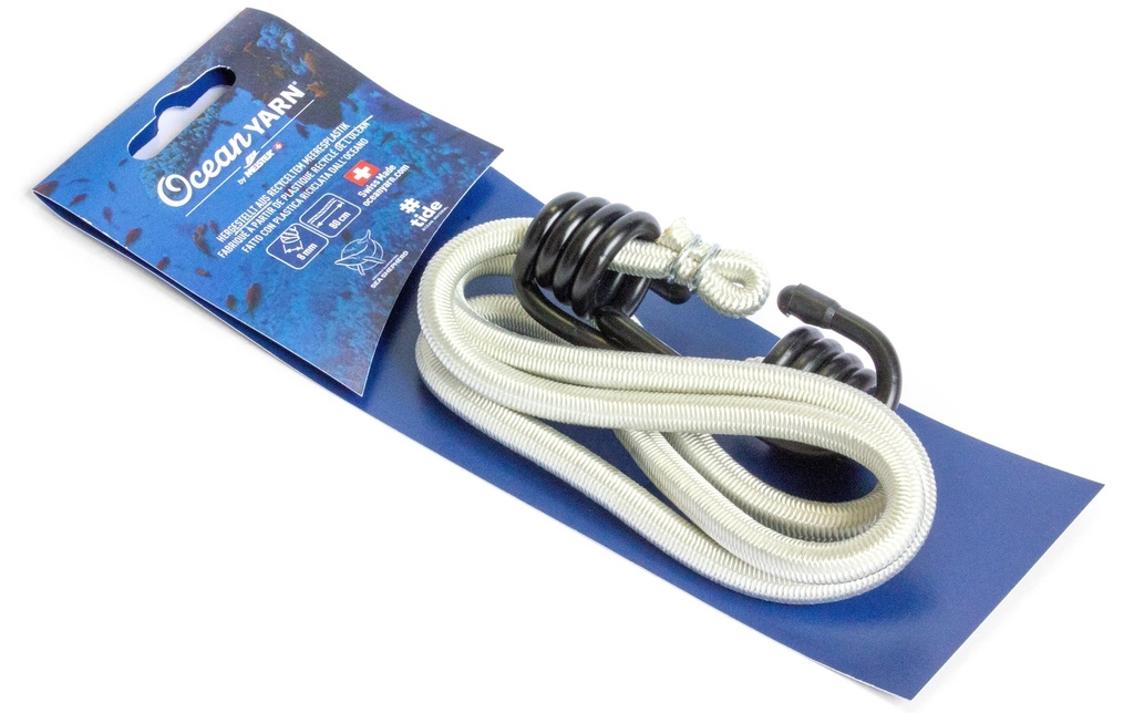 Meister Tendeur en caoutchouc OceanYarn Ø 8 mm, 80 cm, blanc
