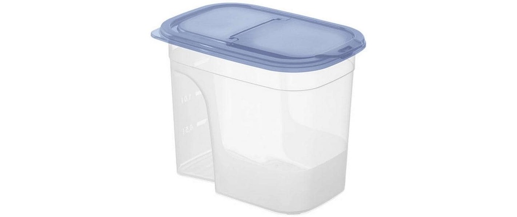 Rotho Boîte à provisions Sunshine 2.2 l, Bleu/Transparent