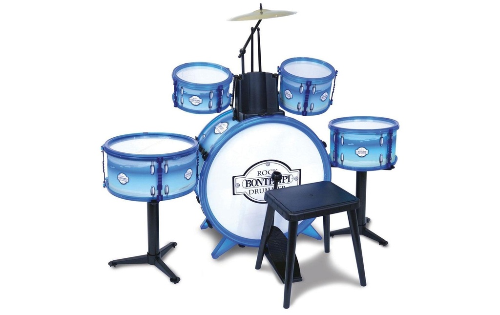 Bontempi Instrument de musique Batterie bleue