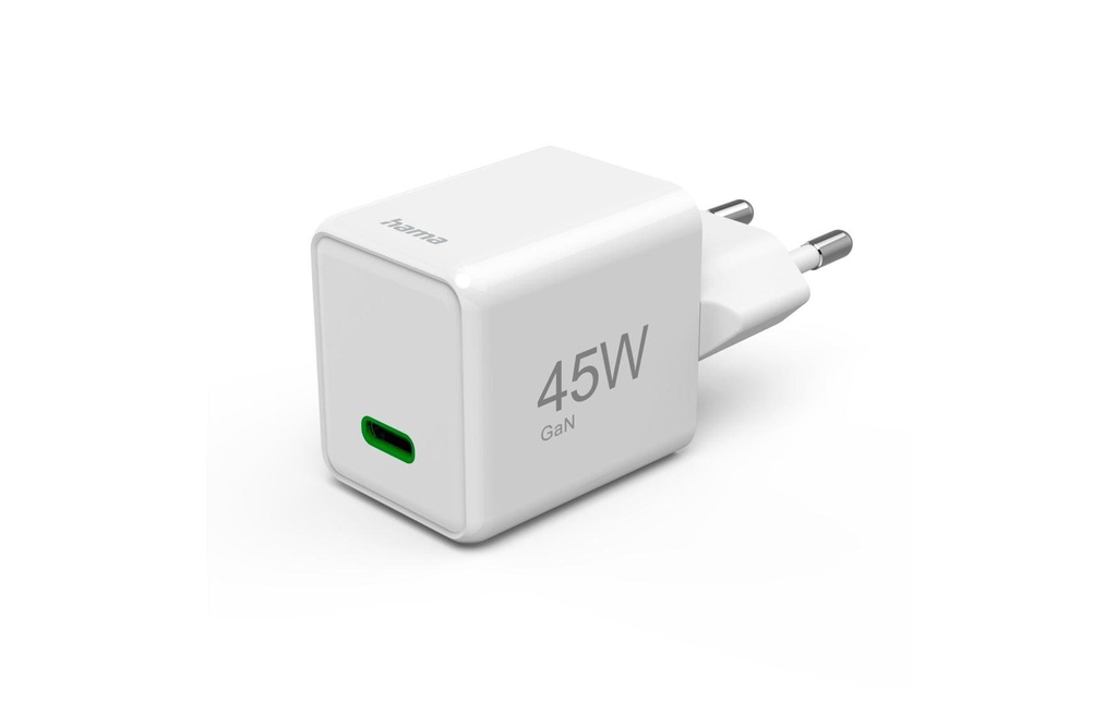 Hama Chargeur mural USB Gan charger USB-C 45 W Blanc