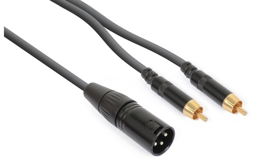 PD Connex CX58-3 XLR 3 pôles, mâle - Cinch 3 m