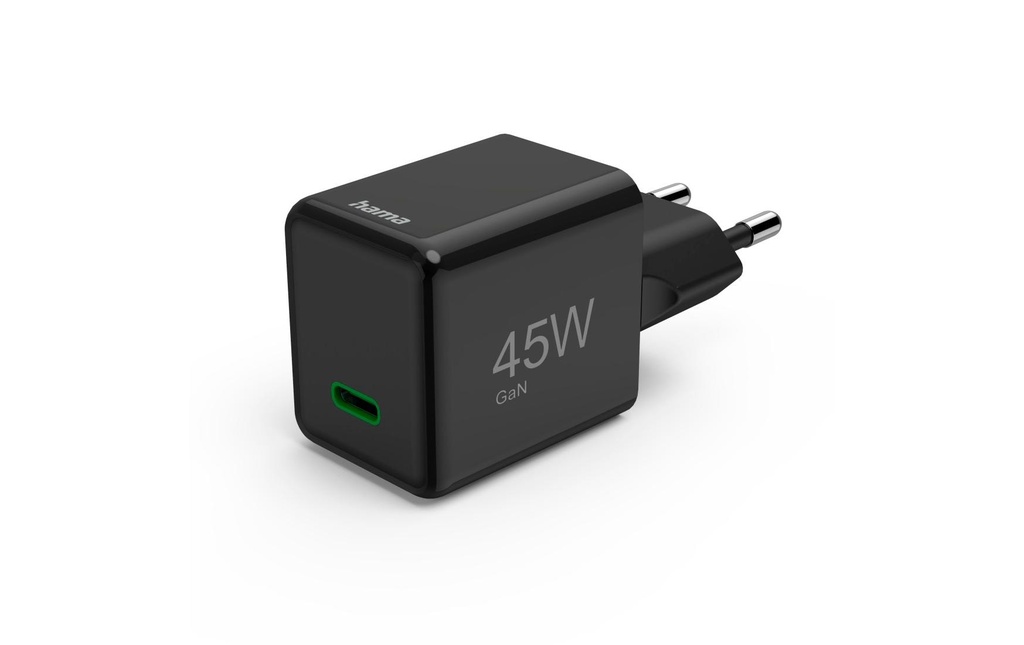 Hama Chargeur mural USB Gan charger USB-C 45 W noir
