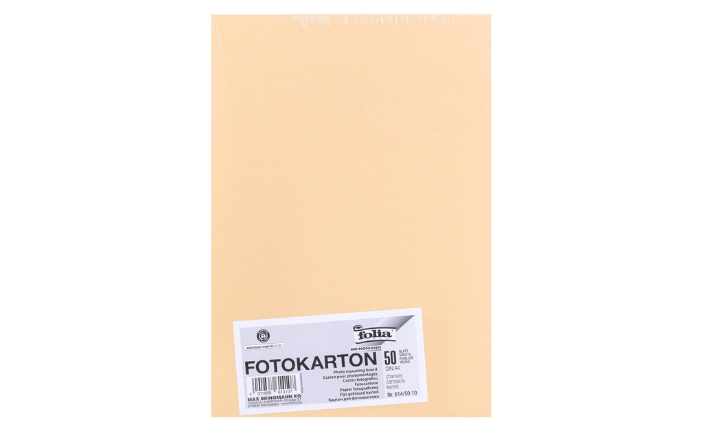 Folia Papier cartonné A4, 300 g/m², 50 feuilles, Chamois