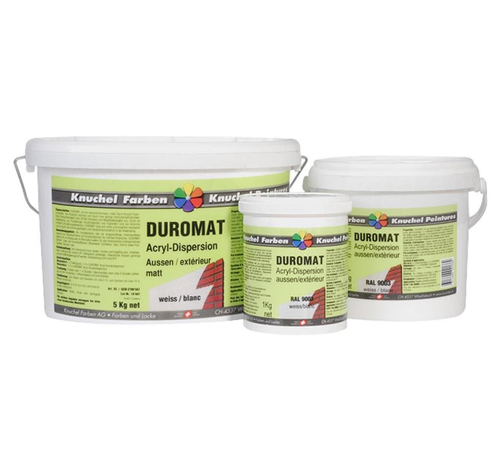 Knuchel Dispersion extérieure Duromat 1 kg Blanc 9003