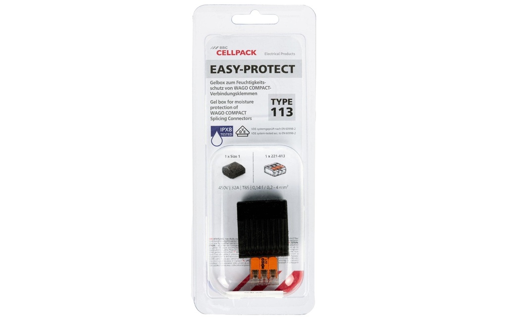 Cellpack AG Boîte gel 113, IPx8, avec borne Wago Compact