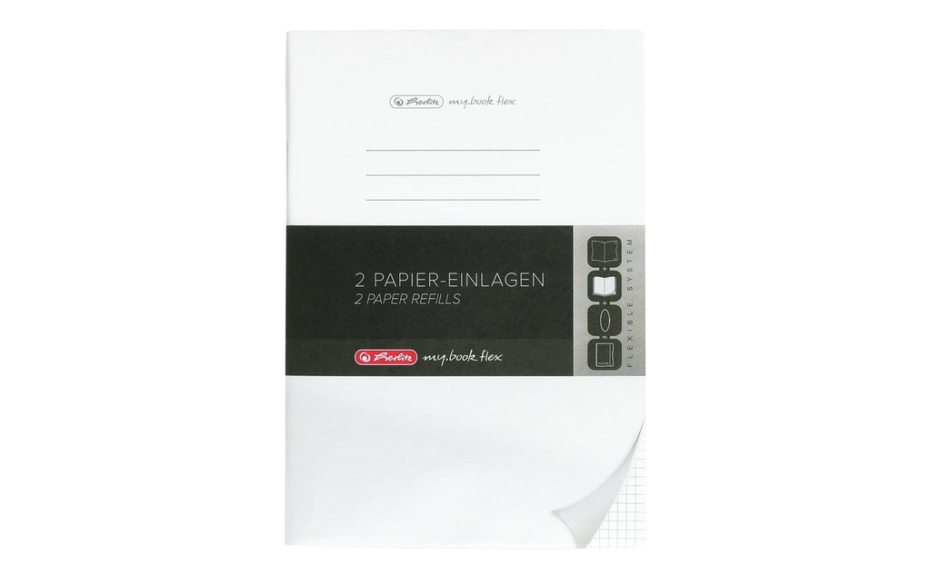 Herlitz Bloc-notes A4, au carré, 2x40 feuilles
