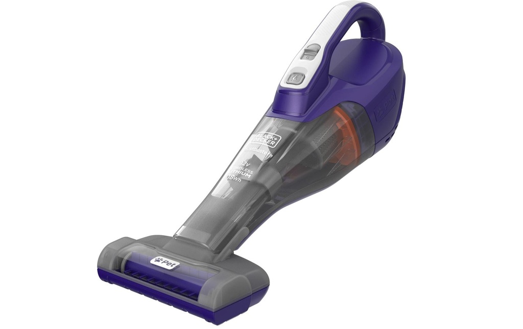 BLACK+DECKER Aspirateur à main sans fil Dustbuster Pet Violet/Titane