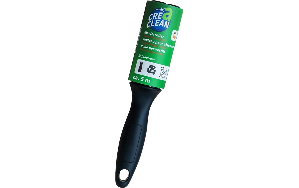 CreaClean Rouleau adhésif pour vêtements 1 poignée + 3 rouleaux de rechange