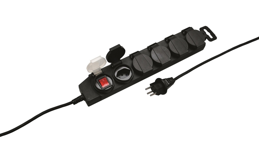 STEFFEN Bloc multiprises STEBA DRY 5x T13 IP21 avec interrupteur
