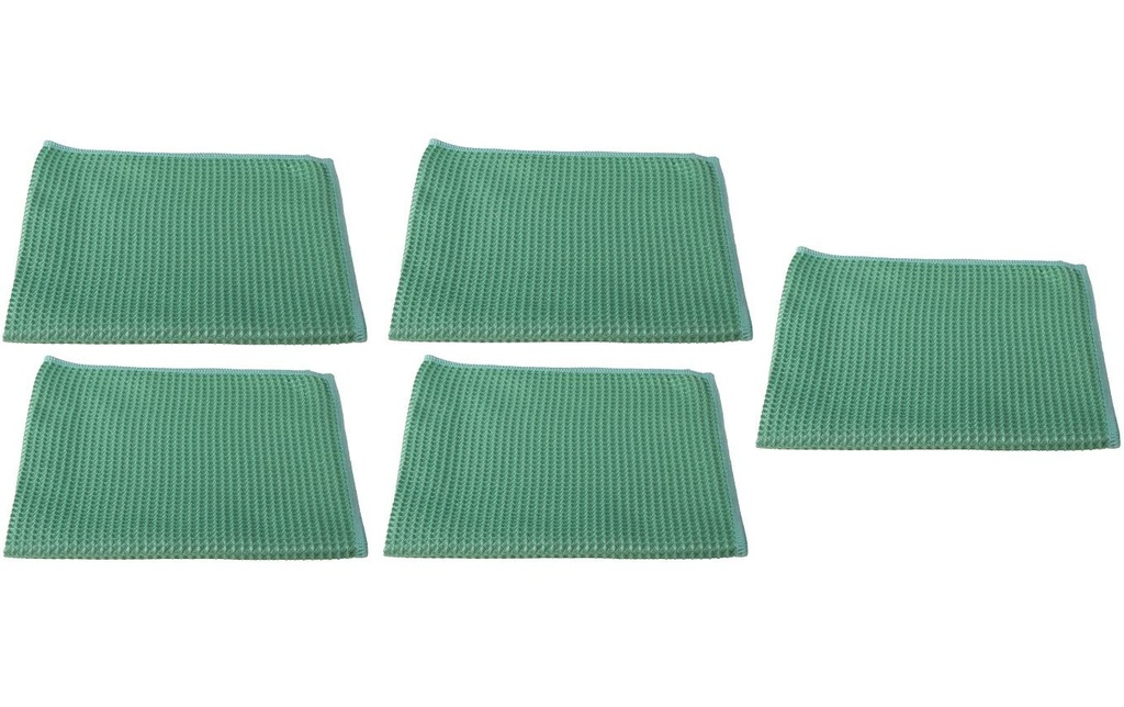 Edi Baur Chiffon de nettoyage en microfibre 5 Pièce/s, Vert