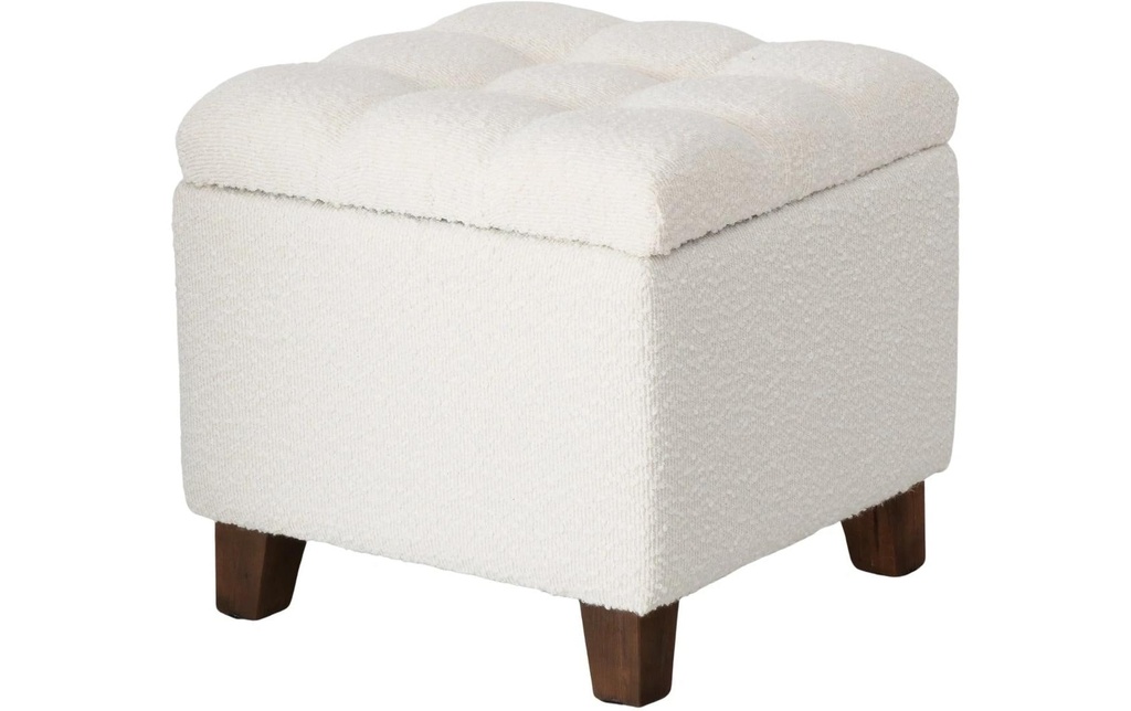 Boltze Tabouret Palur MDF/pin, blanc crème