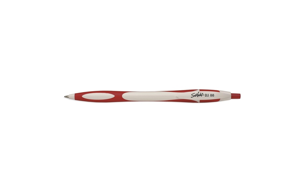 Scriva Stylo bille DJ88 0.7 mm, Rouge, 12 pièces