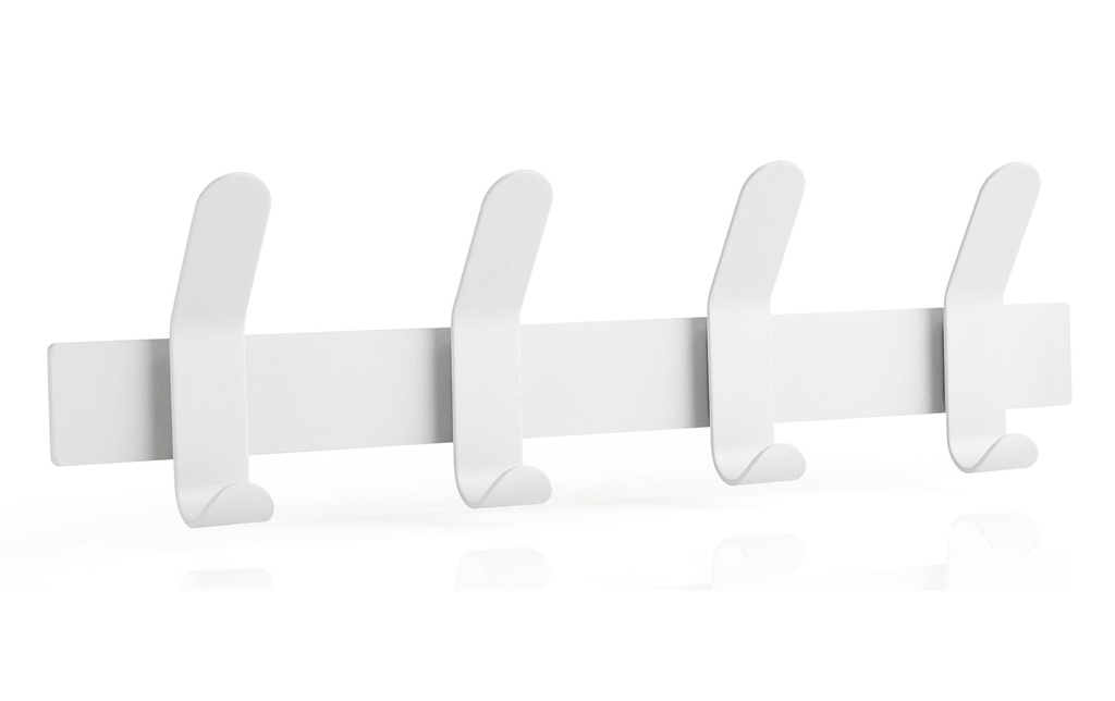 Zone Denmark Portemanteau mural A-Rack 4 crochets, blanc
