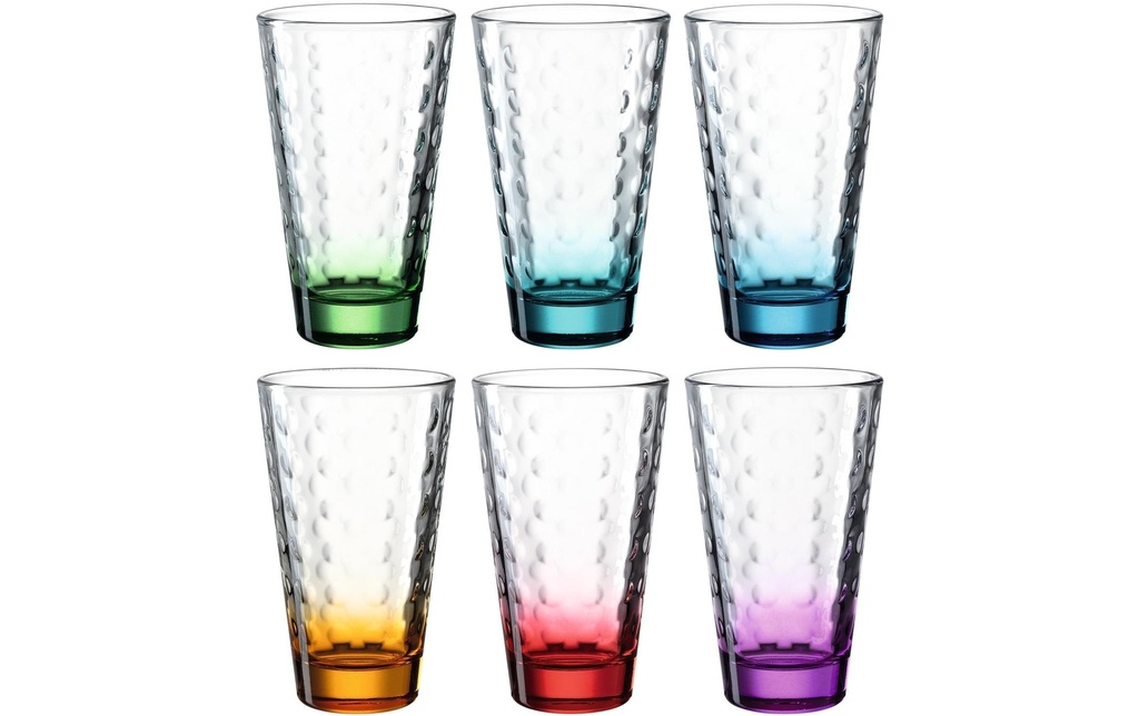 LEONARDO Verre Optic 300 ml, 6 Pièce/s, Multicolore