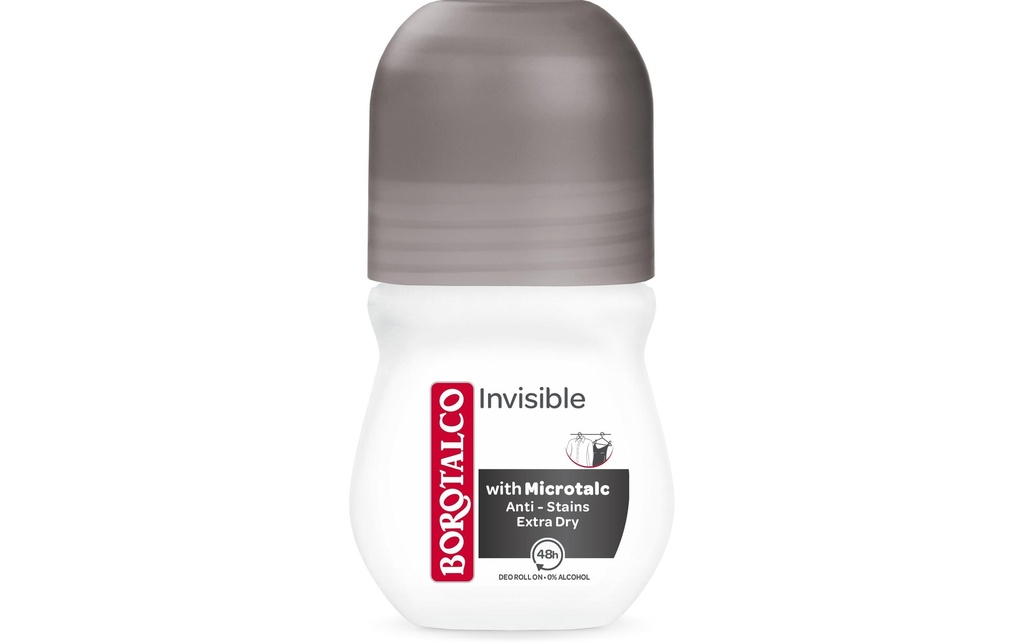 BOROTALCO Deo Roll on Invisible 50ml (50 pces)