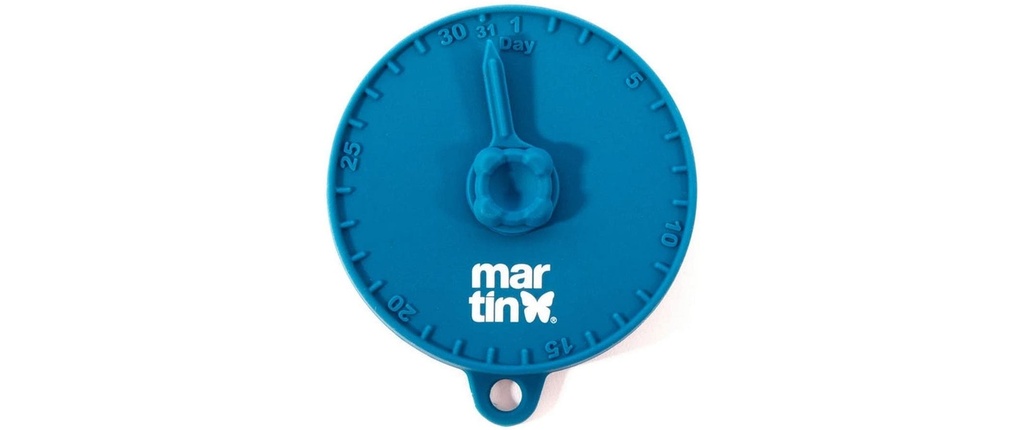Martin Sellier Couvercle de contenant avec aiguille Ø10 cm Bleu