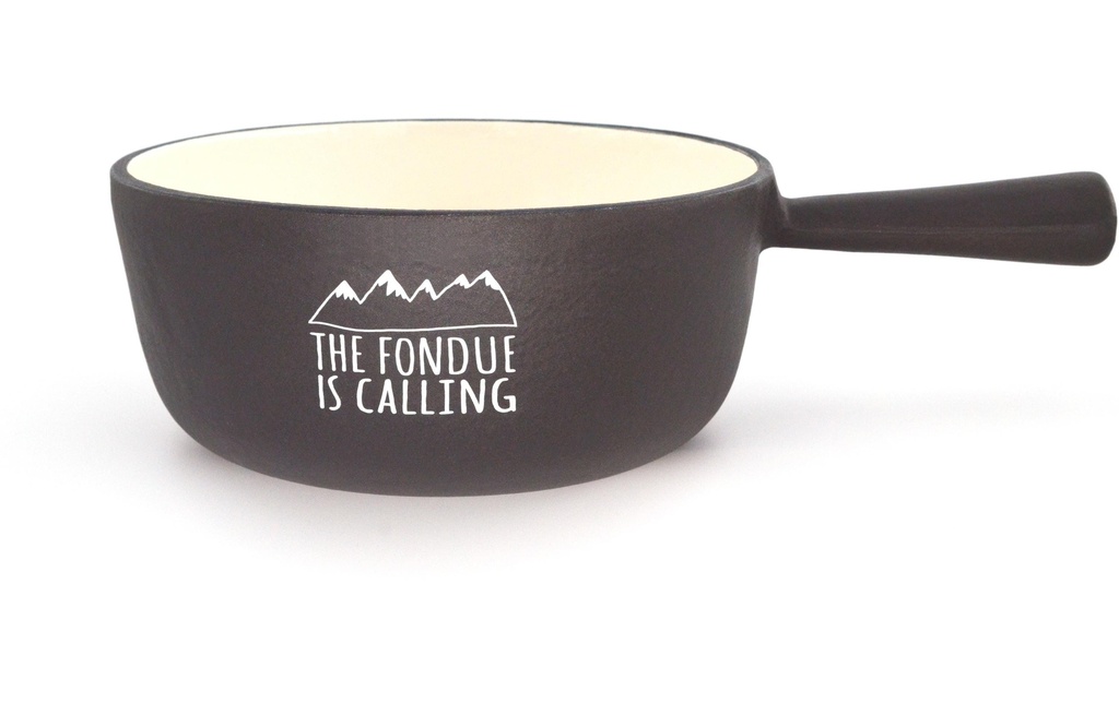 Heidi Cheese Line Caquelon à fondue The Fondue is calling Noir