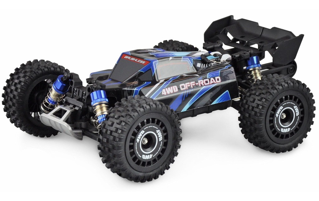 Amewi Buggy Hyper GO Brushless 4WD, bleu, 1:16, RTR