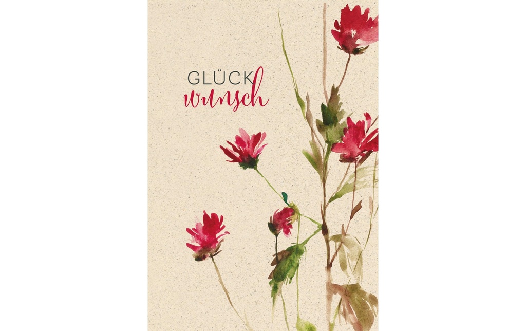 Natur Verlag Carte de félicitations Fleur 17.5 x 12.2 cm