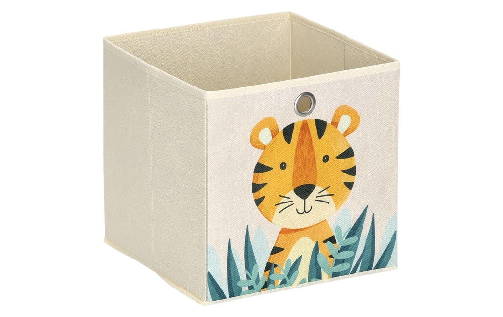 Zeller Present Boîte à jouets Tigre 28 x 28 cm