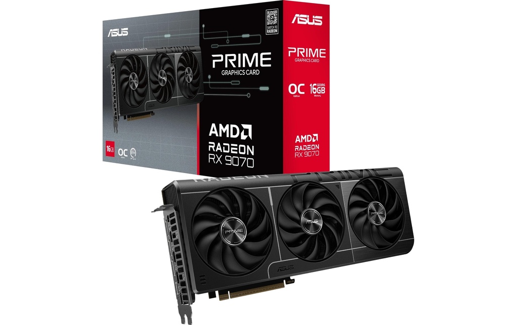 ASUS Carte graphique Prime Radeon RX 9070 OC Edition 16 GB