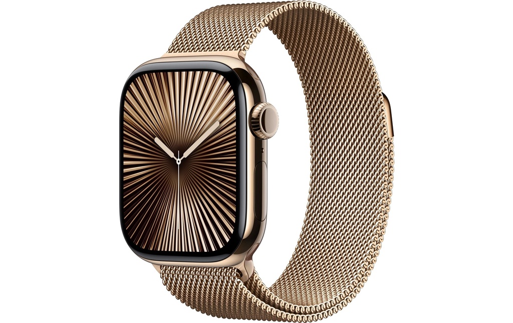 Apple Watch Series 10 42 mm LTE Boucle d'or en titane