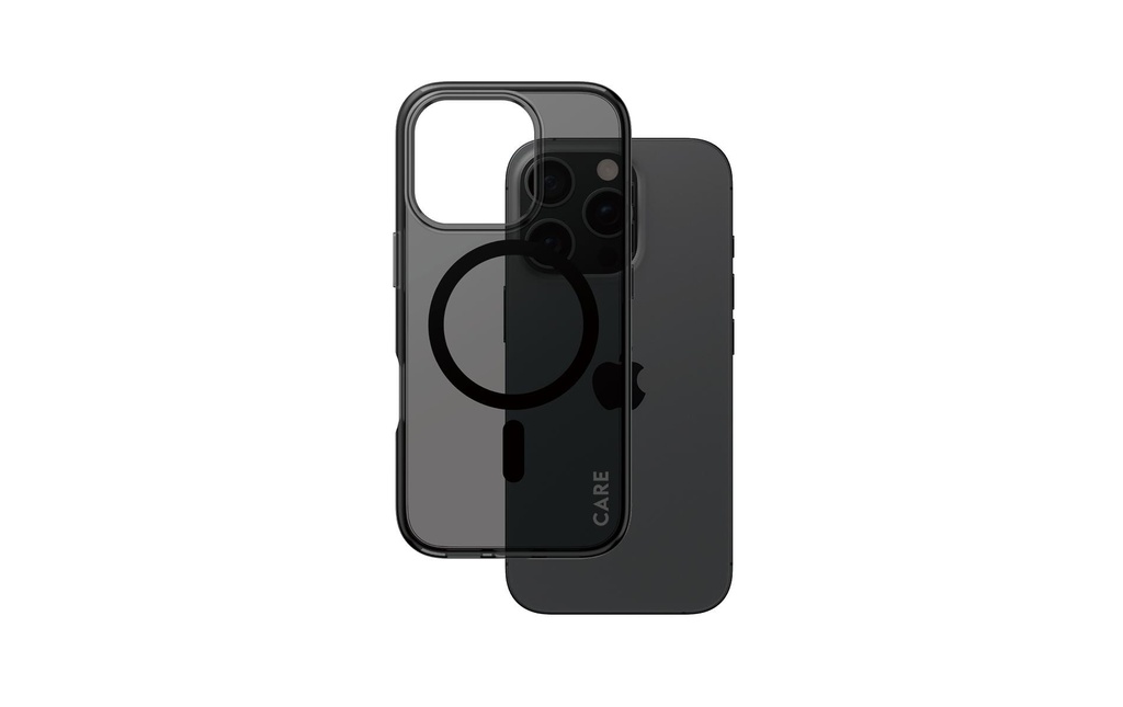 CARE Coque arrière Flagship iPhone 16 Pro Smokey