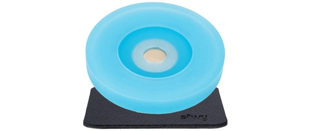 Silwy Préservatif magnétique pour verres à pied Bleu clair