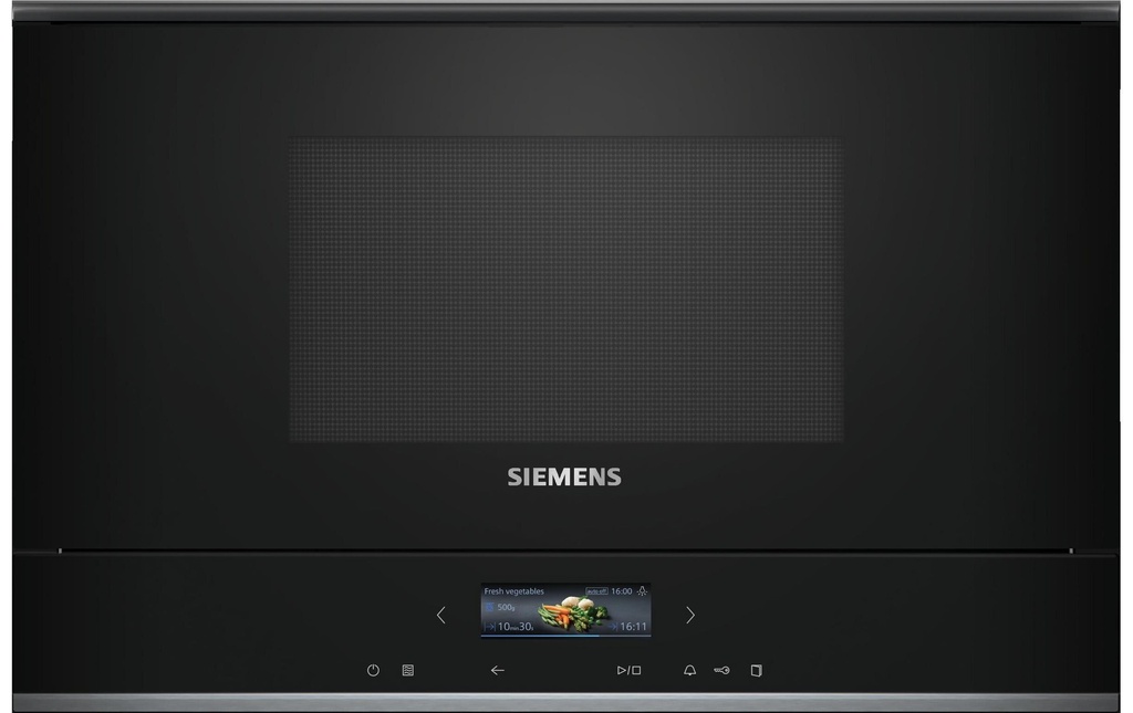 Siemens Four à micro-ondes encastré iQ700 BE732L1B1C Noir