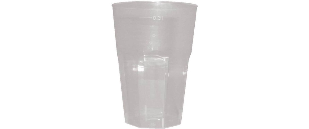 Webstar Gobelet réutilisable Optimal PP 300 ml Transparent 30 Pièce/s