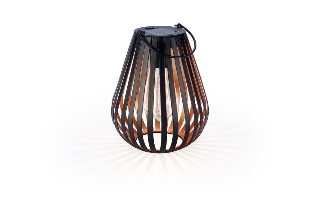 STT Lanterne Élément solaire Drop Noir