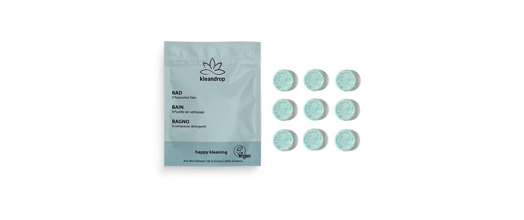 kleandrop Nettoyant pour salle de bains Recharge 9 Pièce/s