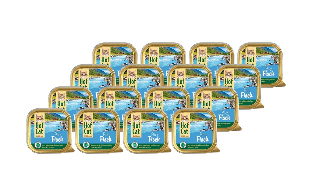 HofCat Alimentation humide Le poisson, 16 x 100g
